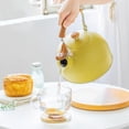 thumbnail image 3 of Tea Pot 2.5L Tea Kettle for Stove Top and Induction Stove Yellow Stainless Steel Tea Kettle Stovetop, 3 of 5