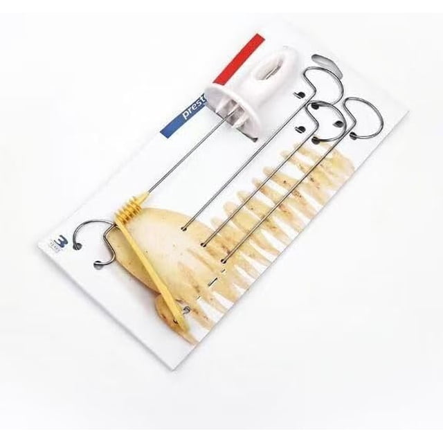 Spiral Potato Knife Manual Slicer, Multi Functional Manual Rotating Vegetable Spiral Machine with 4 Stainless Steel Bars, Fruit and Vegetable Tools Kitchen Cooking Machine.