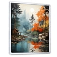 thumbnail image 2 of Designart "Collage Of Autumn Forest I" Forest Floater Framed Canvas Wall Art, 2 of 5
