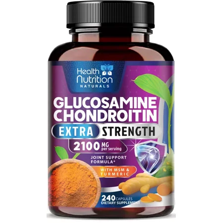 Glucosamine Chondroitin Turmeric MSM Triple Strength Joint Support 2100mg(240)