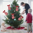thumbnail image 4 of karymi Santa Leg Christmas Tree Ornament 11.81 Inch Red Decoration with Insertion Rod for Festive Holiday Tree Decor Kids Christmas Gifts Limited Time Deal Limited Time Deal Wholesale, 4 of 6