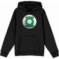 thumbnail image 4 of Green Lantern Logo Adult Black Long Sleeve Hoodie-Medium, 4 of 6