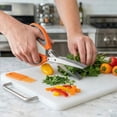 thumbnail image 6 of Herb Scissors Kitchen Scissors Set Anti-Rust Stainless Steel Heavy Duty Food Shears with 5 Blades Chive Cutter Razor Sharp Poultry Shears Seafood Scissors Blade Cover Cooking Brush Dishwasher Safe, 6 of 10