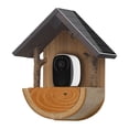 thumbnail image 2 of Klonfd Wooden Smart Bird Feeder With 2K And Solar Power, 2 of 5