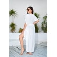thumbnail image 5 of Zeagoo Women Plus Size Long Cover up Stripe Bikini Coverups Kimono Tie Front Bathing Suit Swimsuit Beachwear, 5 of 6