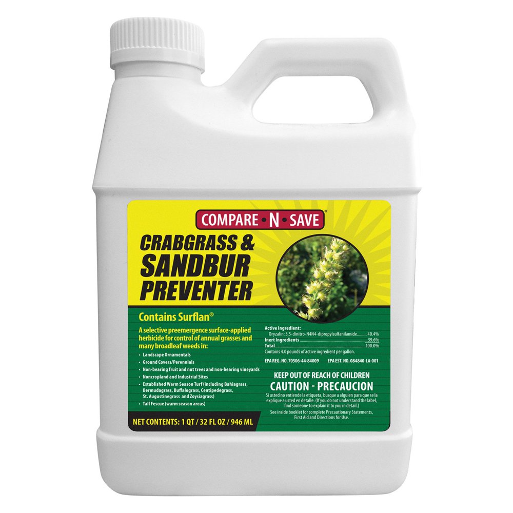 comparensave crabgrass and sandbur preventer, 32ounce