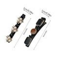 thumbnail image 3 of 2Pcs Sparkling Crystal Stone Hair Clips for Women, Hair Clips for Braids with 3 Small Clips, 3 of 4
