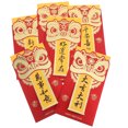 thumbnail image 3 of CIMAXIC Mariage 6 Pcs Nouvel An Chinois Enveloppes Rouges Porte-Argent Pailleté Enveloppes Décoratives pour Festival de Printemps Mariage Anniversaire et Célébrations du Nouvel An Lunaire, 6.61"X3.5"X0.04 Pouces, 3 of 5