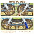 thumbnail image 5 of Uxcell 2 Pack Aluminum Alloy Bike Pegs Anti-Skid Fit 3/8 inch Axles with Line Navy Blue, 5 of 7