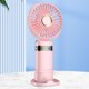 thumbnail image 4 of Ventilador de mesa de mano Ventilador práctico de 5 velocidades para oficina / hogar / dormitorio (rosa 3000 mAh), 4 of 6