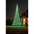 Fairybell 25FT LED Christmas Tree Outdoor Decor 1500 LED Lights, Easy Install, Blue Green