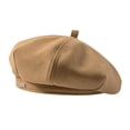 thumbnail image 1 of SharkTRUE Winter Beret temperament sweet tweed painter hat,., 1 of 8
