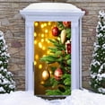 thumbnail image 5 of SLYNSHome Christmas Front Door Cover,Christmas Ball Door Decorations Xmas Photography Background Banner Porch Sign for Holiday Farmhouse Party Supplies, 5 of 7