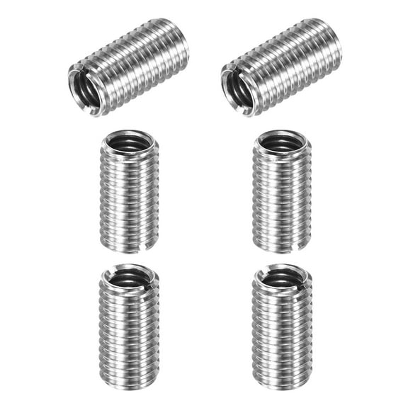 Uxcell 6-Pcs Thread Adapters Sleeve Reducing Nut M10x1.5 Male to M8x1.25 Female 20mm H Nut Screw Reducer