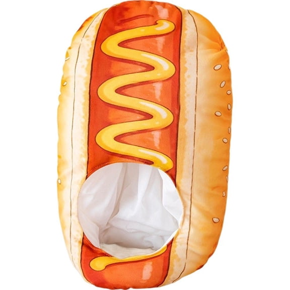 Pkhoxwe Novelty Hot Dog Shaped Hat, Funny Food Style Headwear for Adults