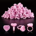 thumbnail image 1 of Anneaux de Colle Anneaux de Colle INFILILA pour Extensions de Cils Anneaux Jetables 100PCS pour Cils Belle Forme de Cils Fan de Cils Fleur Colle Tasses Extension de Cils Fournitures Cils pour Extensions de Cils, 1 of 5