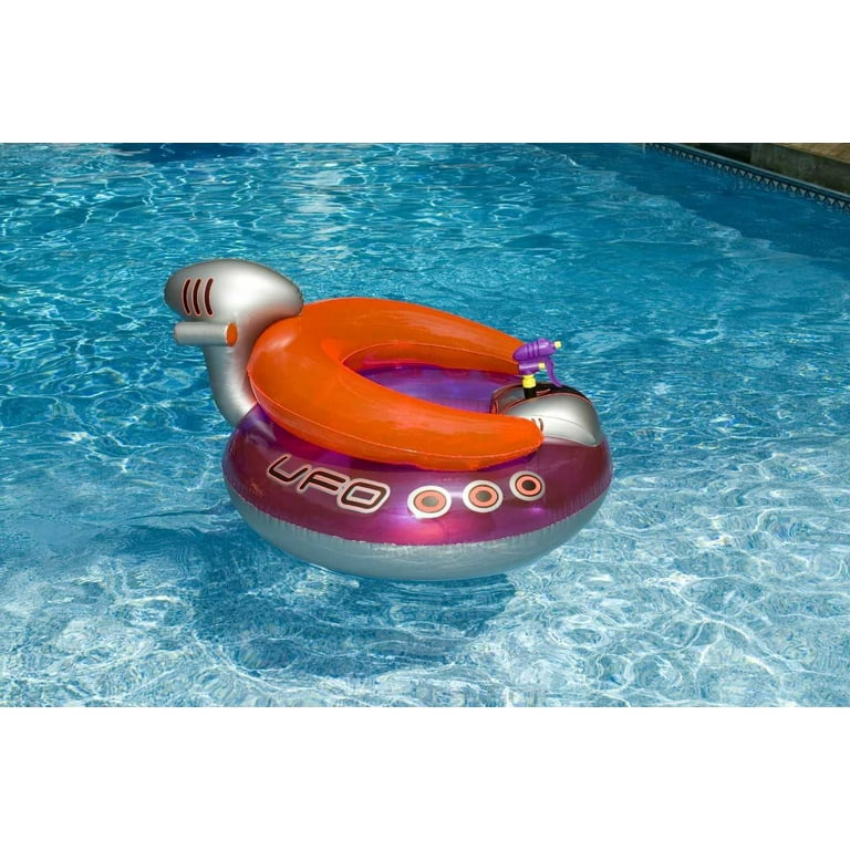 Swimline Suntan Lounge Pool Raft and UFO Chair Pool Float W