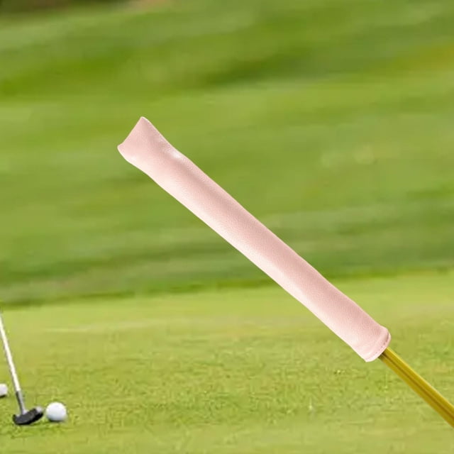 Funda para palo de alineación de golf, soporte para indicador de golf, forro suave, funda protectora antiarañazos para indicador de dirección de golf Blanquecino