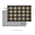 thumbnail image 4 of VHC Brands Black Check Indoor Rug Rect 24x36, Polyester Area Rug, Accent Rug, Floor Decor, Black Check Collection, Rectangle 24x36, Country Black, 4 of 6