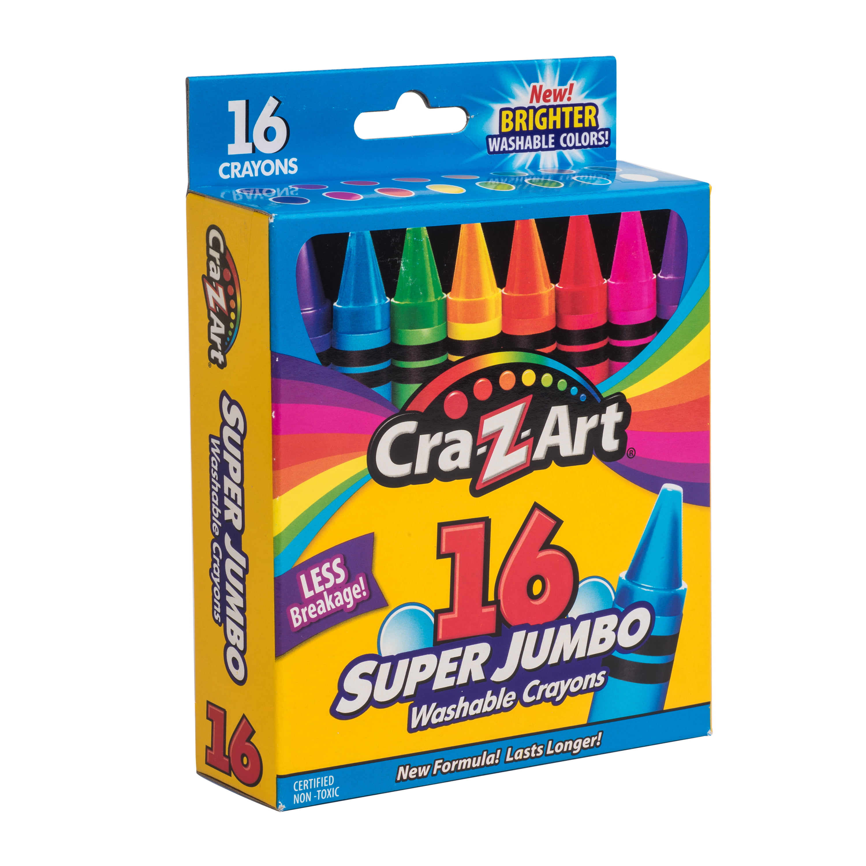 NEW! Jumbo Crayons for Toddlers, 16 Colors Non Toxic Crayons, Easy to Hold  Large Crayons for Kids - Arts & Crafts
