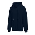thumbnail image 6 of LIaqionyy Womens Hoodie Oversized Sweatshirt Casual Long Sleeve Drawstring Pullover Tops Textured Fall Winter Clothes, 6 of 7