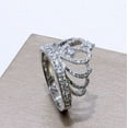 thumbnail image 5 of 2Ct Lab-Created Diamond Princess Crown Engagement Ring 14k White Gold Plated, 5 of 6
