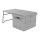 thumbnail image 3 of Cesta de picnic para acampar al aire libre, organizador multiusos para maletero de coche con asa Gris, 3 of 9