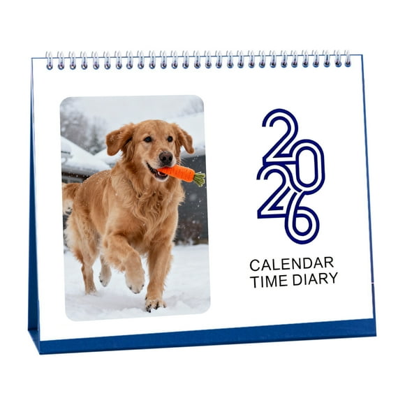 Pet Lovers Photo Calendar 2026 – 12 Monthly Pages With Custom Pet Photos, 21.5 cm x 14.5 cm, Glossy Coated Cardstock, For Home Or Office