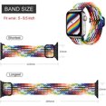 thumbnail image 5 of Bandas elásticas de nailon Solo Loop compatibles con Apple Watch Band 41 mm 40 mm 38 mm para mujeres y hombres, pulseras deportivas con correa trenzada elástica ajustable para Iw, 5 of 5