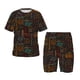 thumbnail image 1 of Balery Polynesian Turtles Conjunto de Pijama Infantil de Manga Corta con Estampado – Ropa de Dormir de Algodón Suave-Small, 1 of 6