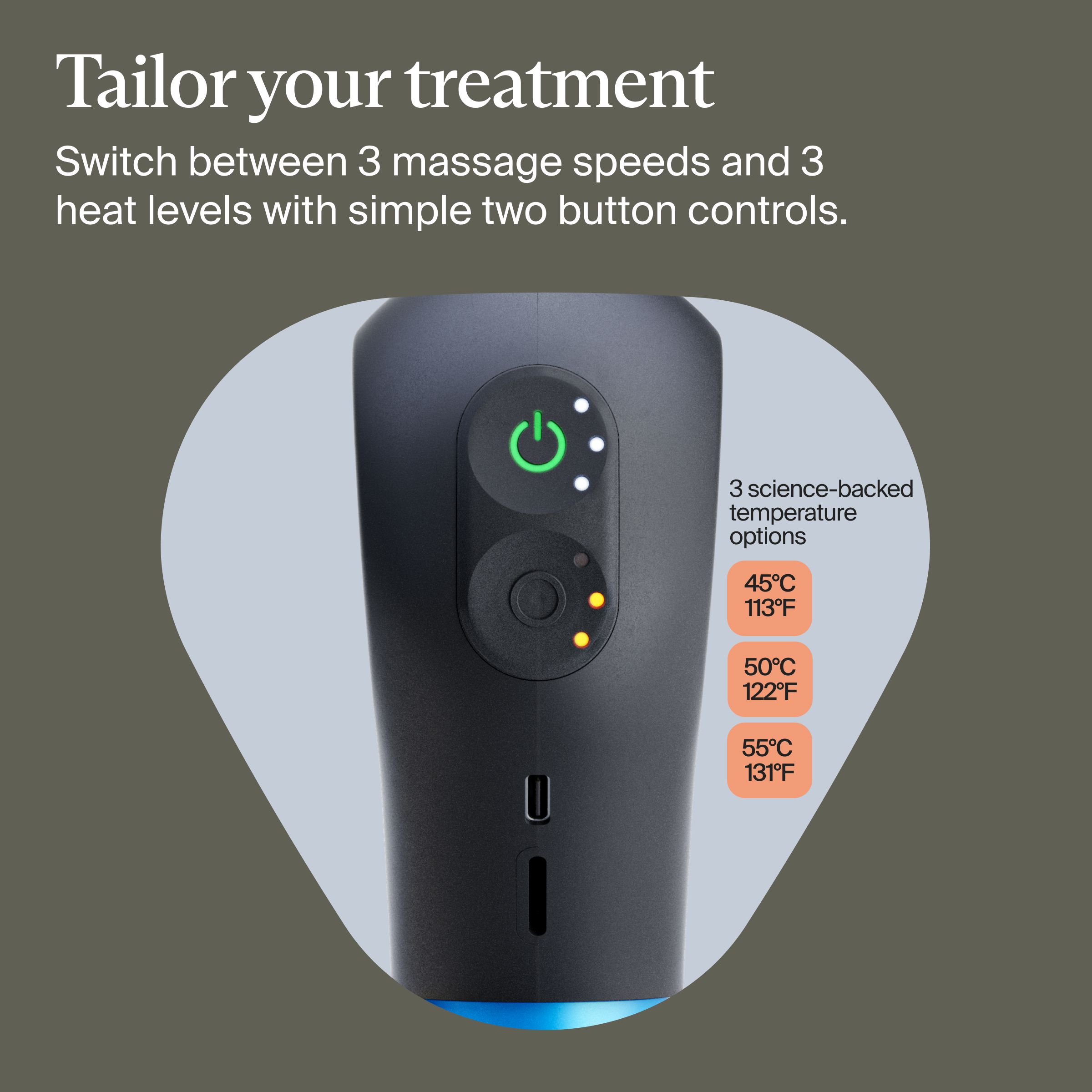 Theragun Mini Plus by Therabody, Portable Deep Tissue Massage Gun with Heat for Faster Recovery On-The-Go