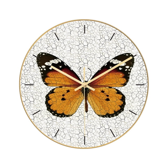 Birdeem Pattern Stone Wall Clock Acrylic Living Room Decoration
