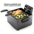Presto 5Qt Dual Basket Pro Fry Immersion Element Black Deep Fryer 05489