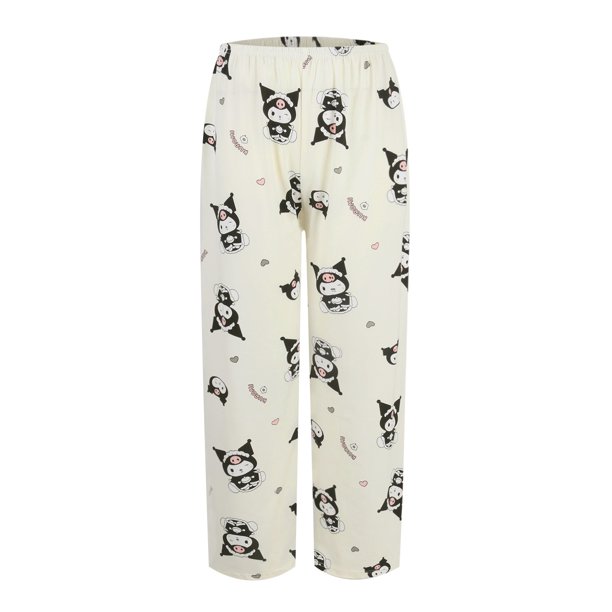 Hello Kitty Pajamas Pants Hello Kitty Pjs Women Fluffy Flannel Pj Pants Anime Kawaii Cat Printed Home Pants Sleeping Pajamas Pants Halloween Pajamas Pants Matching Pajamas Pants