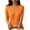 Orange, variant on Timegard Ribbed Tops for Women Square Neck Short Sleeve Slim Tee Casual Going out Comfy Tops Solid Color