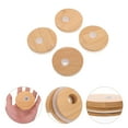 thumbnail image 6 of Tineasur Bamboo Jar Covers with Silicone Ring Leak-Proof for Wide Mouth Jars 4Pcs, 6 of 7