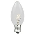 thumbnail image 2 of Novelty Lights Clear C7 Incandescent Traditional Vintage Christmas Replacement Bulbs 25 Pack, 2 of 7
