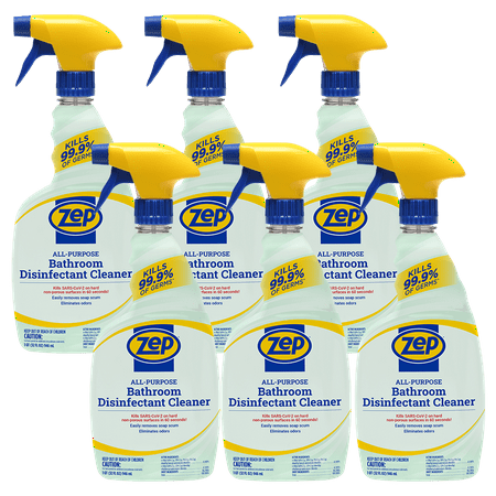 

Zep Home Pro All-Purpose Bathroom Disinfectant Cleaner - 32 Fl. Oz. (Case of 6) - R53406