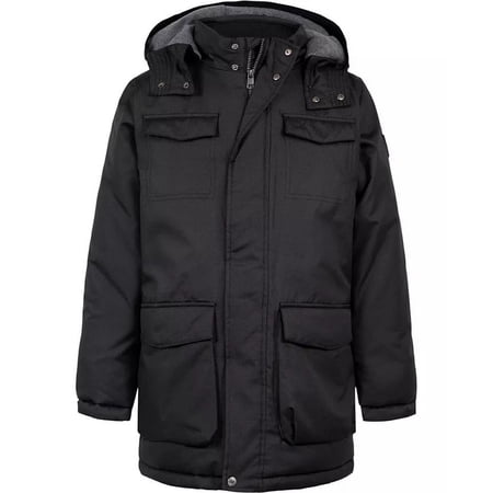 Calvin Klein BLACK Toddler Boys Resonance Military Inspired Jacket, US 6