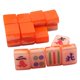 thumbnail image 5 of LLavero de Mahjong pequeño de 18 Uds., colgante artesanal para manualidades, colgante de llave, colgante de llavero de azulejos de Mahjong chinos de Rojo naranja, 5 of 9