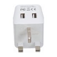 thumbnail image 4 of Adaptador de viaje Ceptics UK tipo G con 2 entradas USB+ USB y enchufe EE. UU., 4 of 7