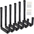 thumbnail image 1 of Garage Hooks, Wall Mounted Bike Hook Heavy Duty Garage Storage Utility Hooks with Jumbo Arm, 6 Pcs Garage Rack Hanger and Chair Pipe Organizer, 1 of 4