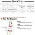 thumbnail image 3 of BLTIBY 2025 Women One Piece Swimsuits V-Neck Straps Sleeveless Lace Colorblocking Bathing Suits with Thong Bikini Swimwear Red S, 3 of 6