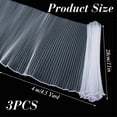 thumbnail image 3 of 3pcs Bouquet Wrapping Paper, 11in X 4.5 Yards for Each Pearl Edge Flower Packaging Fabric, (White), 3 of 5