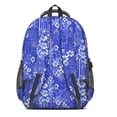 thumbnail image 3 of Pioneer Flower Floral Print Pattern Backpack for School, Cute School Bag with Adjustable Shoulder Straps and Padded Back, 16.9"x12.6"x5.9", 3 of 5