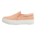 thumbnail image 2 of Soda Women's Raffia Elastic Side White Rubber Soles Loafer Shoes Color: Pink, Size: 7, 2 of 5