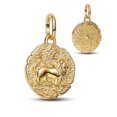 thumbnail image 4 of 925 Sterling Silver Golden Fierce Lion Dangle Charm for Bracelet Charms Bangle Pendant Jewelry, 4 of 4