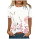 thumbnail image 2 of Fiudx Ofertas de La Semana Camiseta Holgada Estampada con Cuello Redondo y Manga Corta para Mujer, 2 of 5