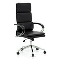 thumbnail image 1 of Gymax Ergonomic Leather Office Chair Executive Chair w/ Adjustable Lumbar Support, 1 of 10