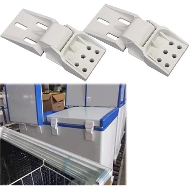 Bisagra universal para puerta de congelador (2 unidades), bisagra plegable para congelador, bisagra universal robusta para congelador, bisagras de plástico para aviones RC, bisagras de plexiglás,
